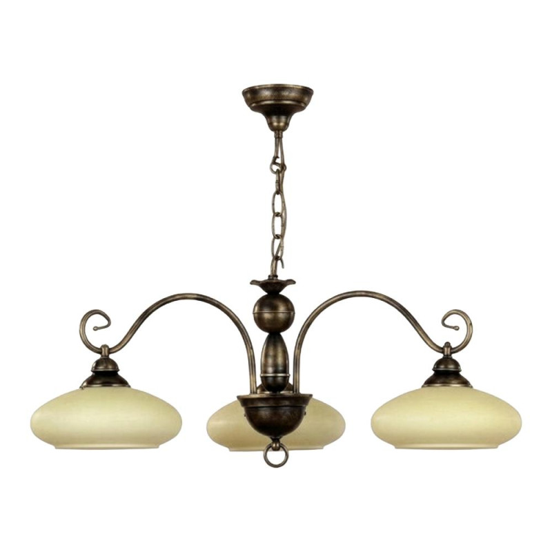 PREZENT BOLERO 3xE27/60W,AN.BROWN/BEIGE,PENDANT 