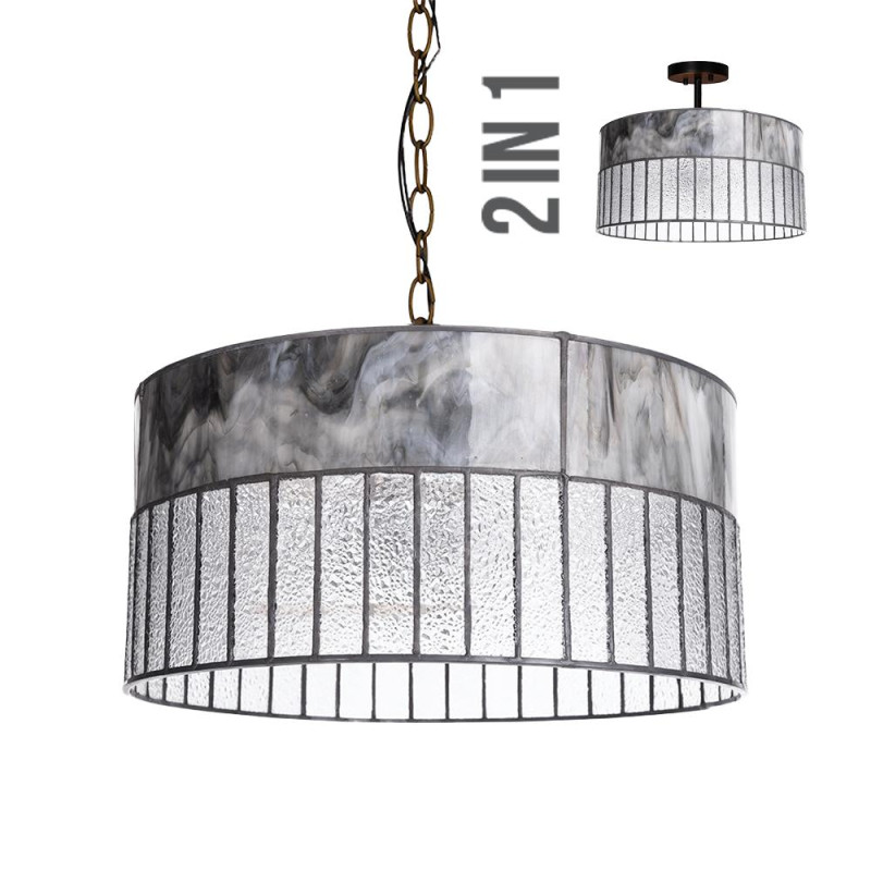 PREZENT TIFFANY XIV. 2xE27/60W, PENDANT/CEILING