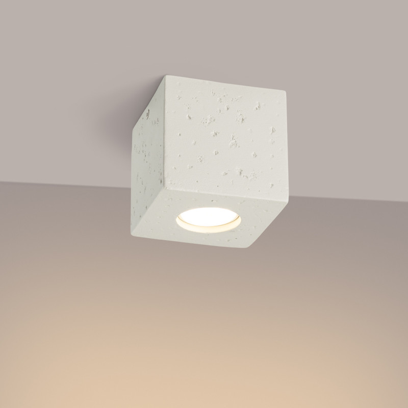 Sollux Stropné svietidlo QUAD betónové béžové
