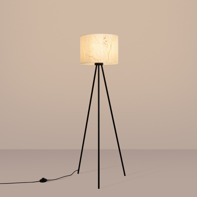 Sollux Stojacia lampa NEVIA mramor