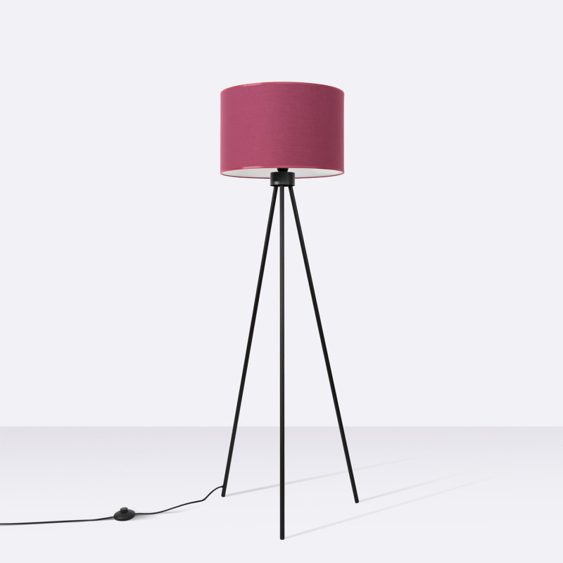 Sollux Stojacia lampa NEVIA bordová