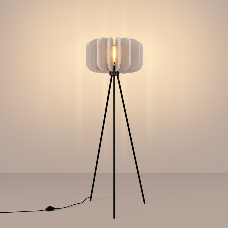 Sollux Stojacia lampa MULA 45 béžová