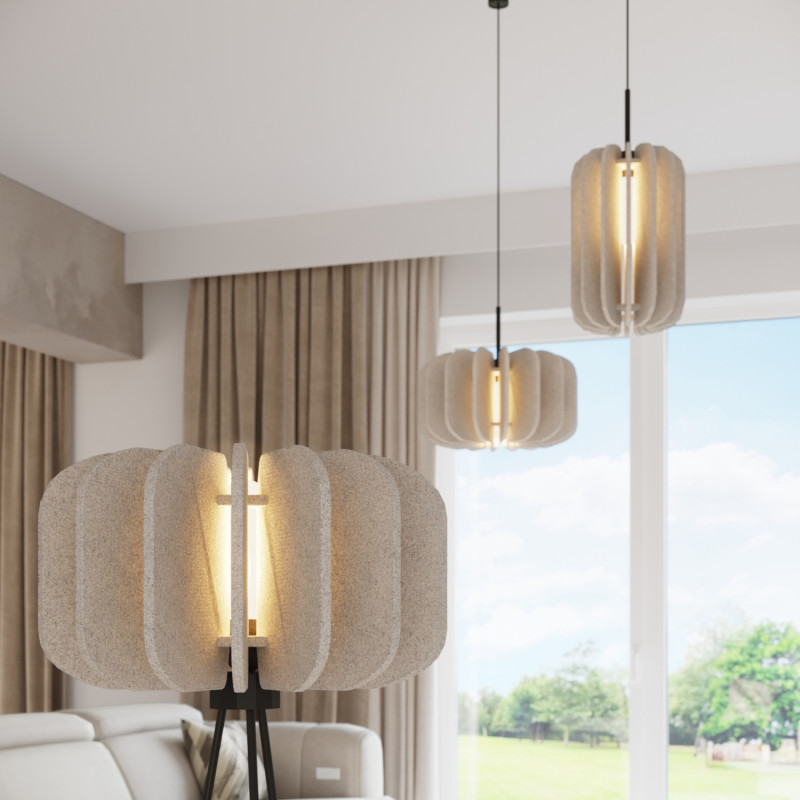 Sollux Stojacia lampa MULA 45 béžová