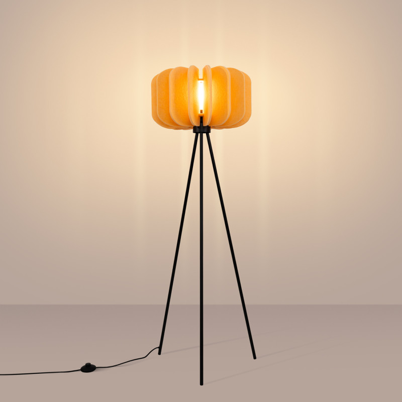 Sollux Stojacia lampa MULA 45 žltá
