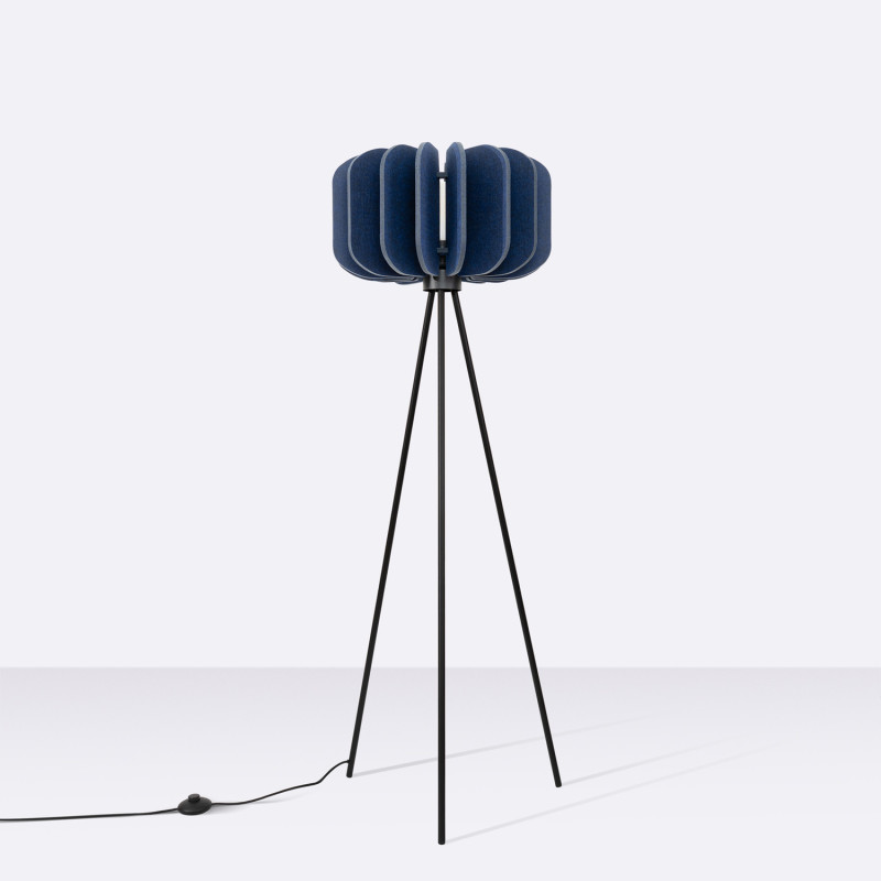 Sollux Stojacia lampa MULA 45 navy