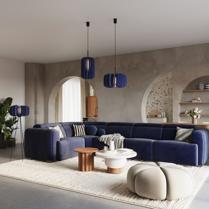 Sollux Stojacia lampa MULA 45 navy