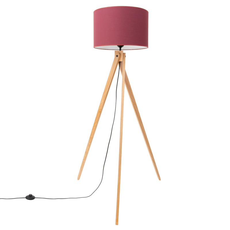 Sollux Stojacia lampa NATT bordová