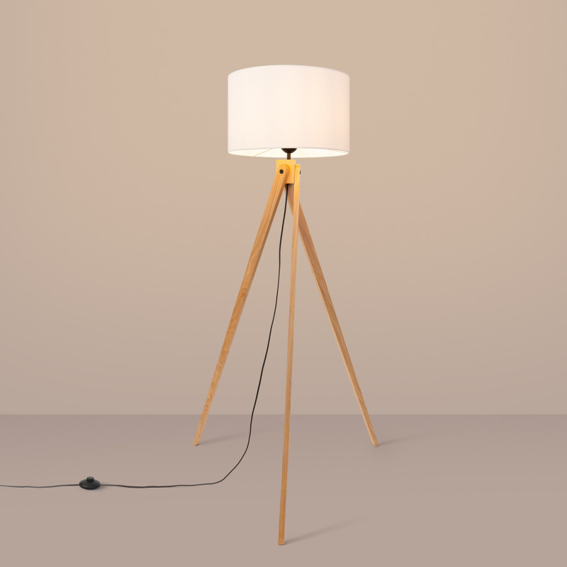 Sollux Stojacia lampa NATT biela