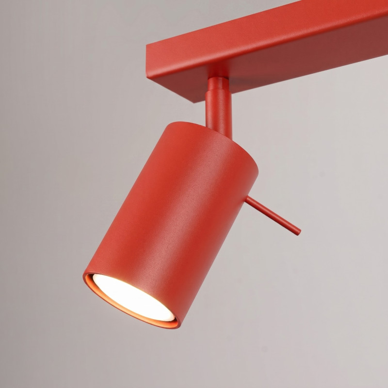 Sollux Stropné svietidlo RING 6L červené