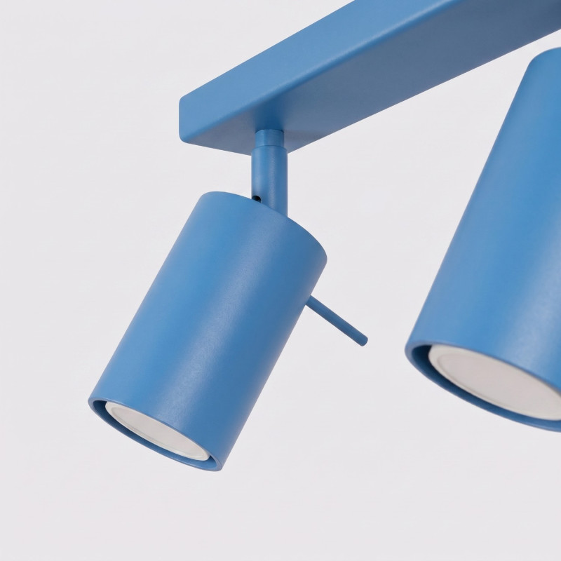 Sollux Stropné svietidlo RING 6L azúrové