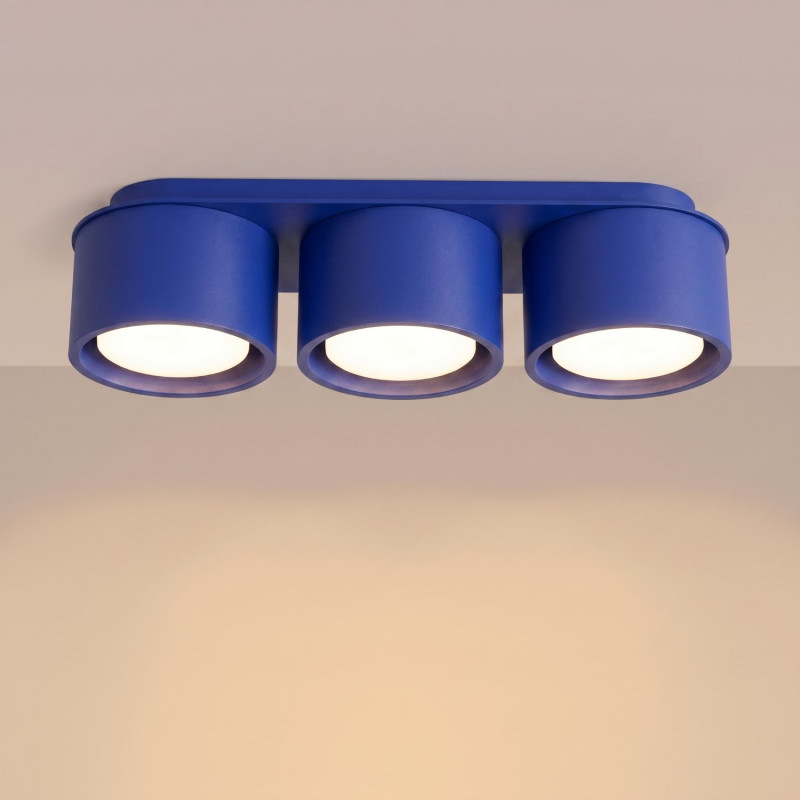 Sollux Stropné svietidlo MODO 3 ultramarínové Gx53