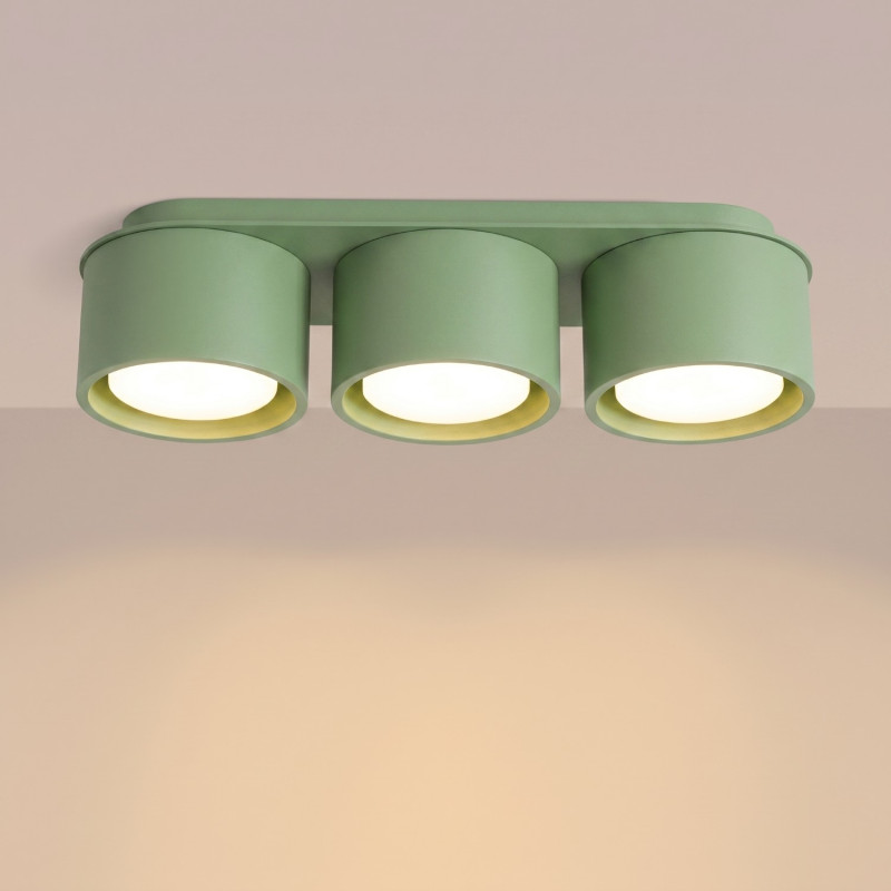Sollux Stropné svietidlo MODO 3 šalviové Gx53