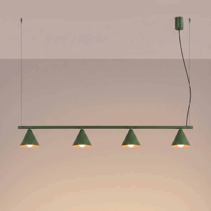 Sollux Luster NOX 4L olivovo zelené