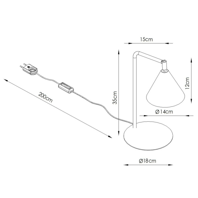 Sollux Stolná lampa NOX béžové