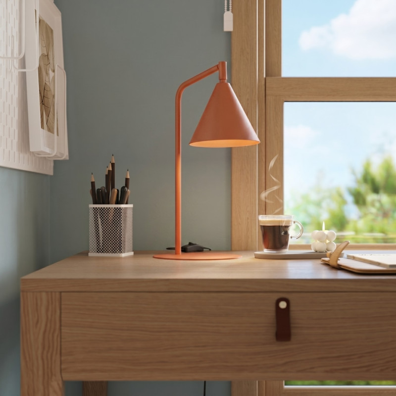 Sollux Stolná lampa NOX červený okr