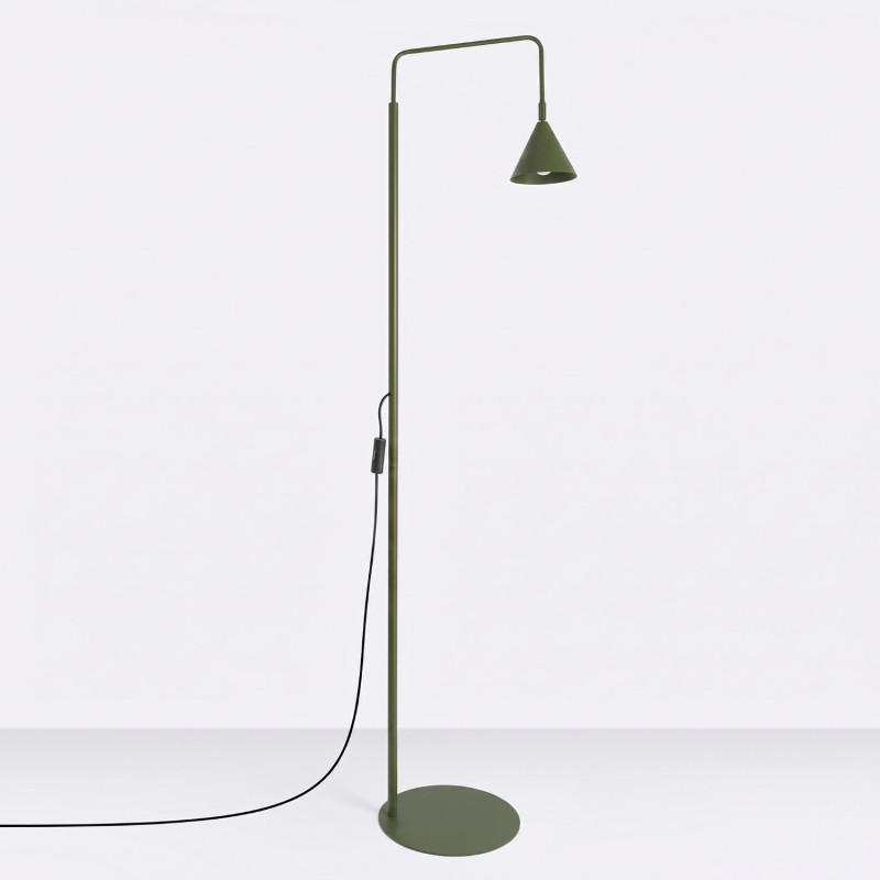 Sollux Stojacia lampa NOX olivovo zelené