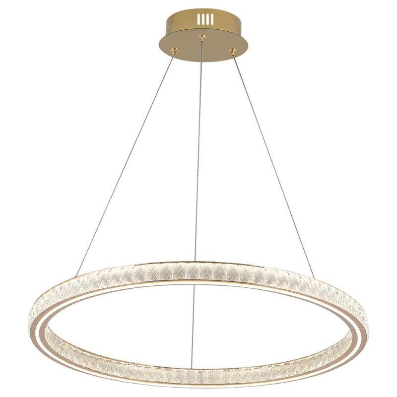 LUXERA TENOY LED/48W,3000-6000K, GOLD, PENDANT