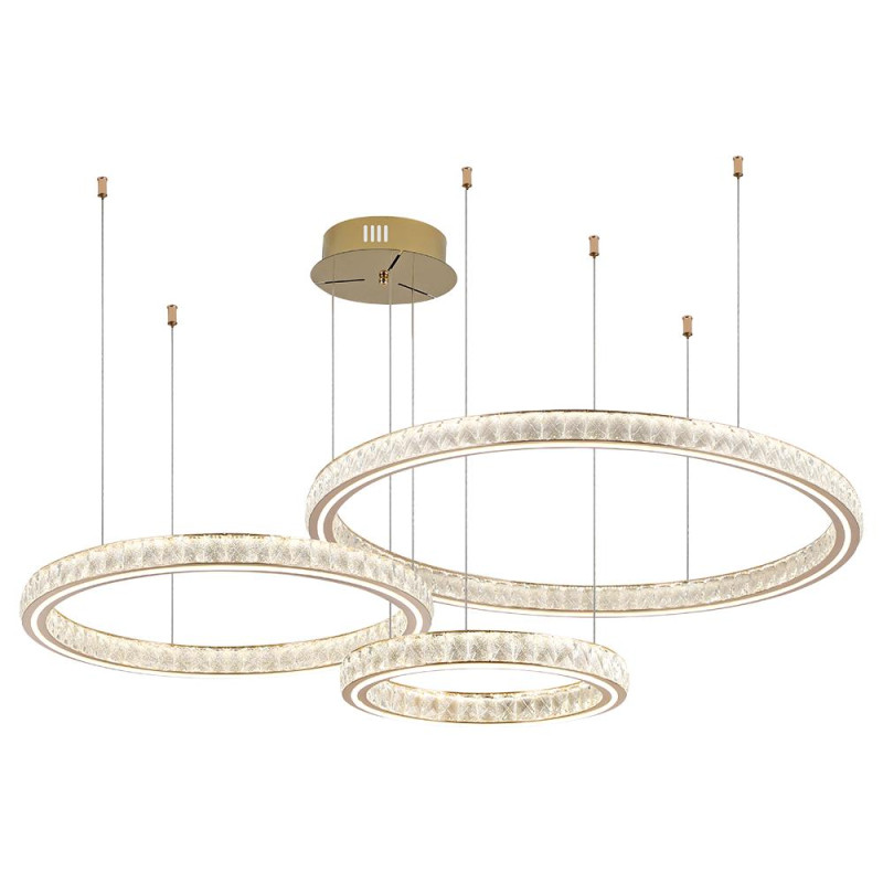 LUXERA TENOY LED/48+36+24W,3000-6000K,GOLD