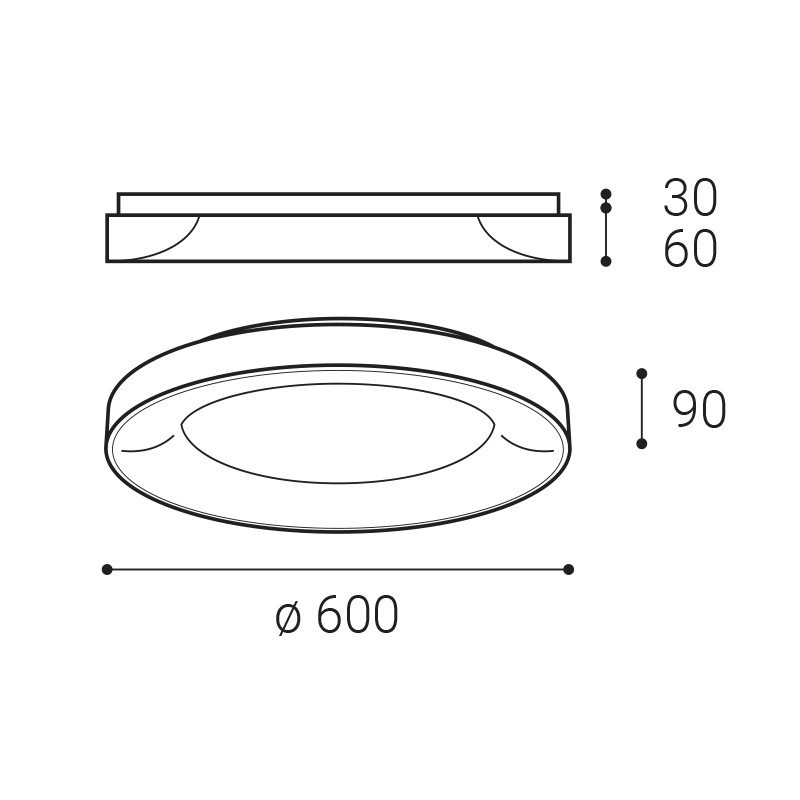 LED2BELLA 60, W DIM 50W 2CCT 3000K/4000K 1270251DT