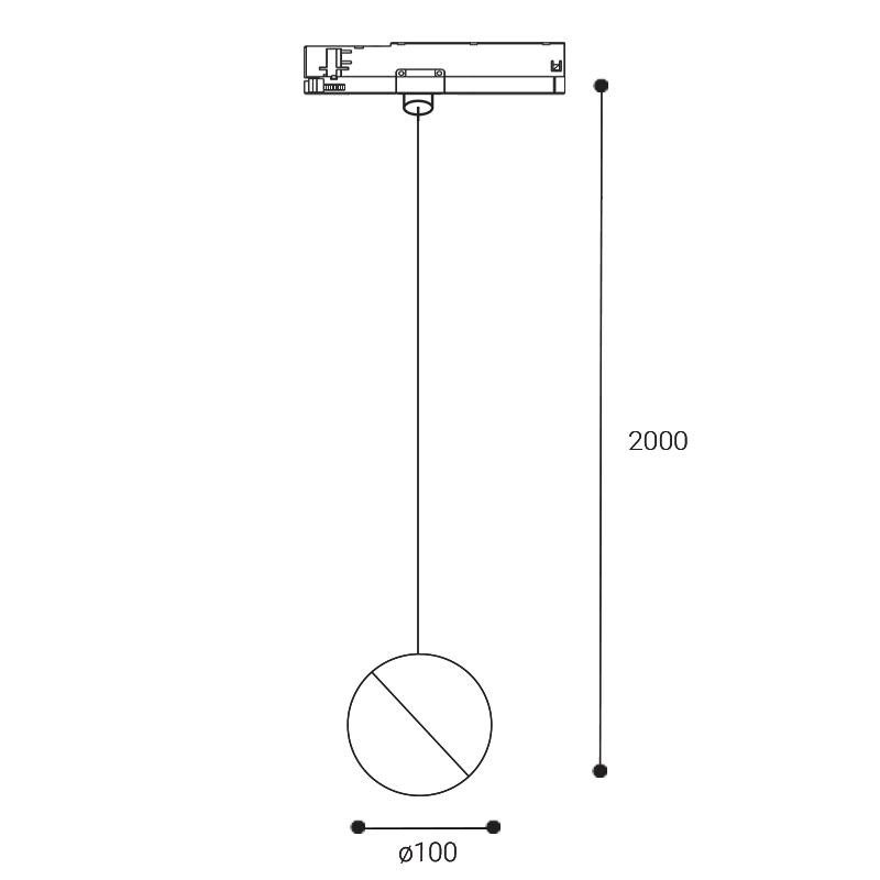 LED2 TRACK LOCO Z, W DALI/PUSH 10W 3000K 7301031D