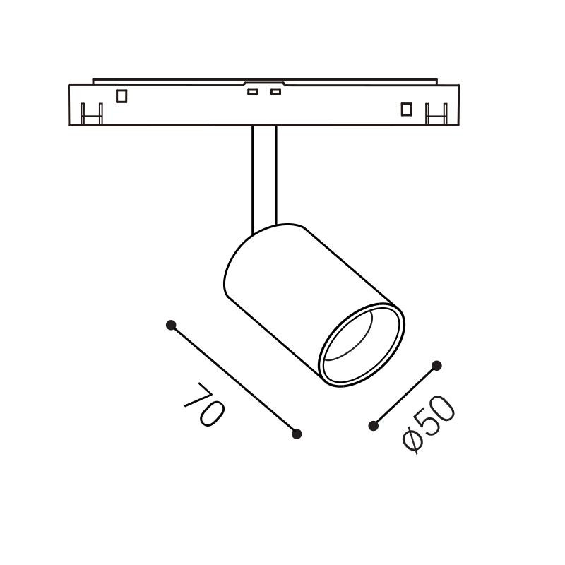 LED2 MAYO III S, B DALI TW 10W 2700K-6500K 6092183DTW