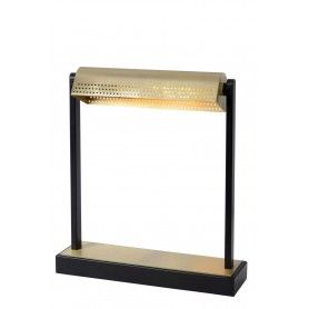 Lucide LAUT Desk lamp E24/40W Black/Satin Brass 45582/01/30