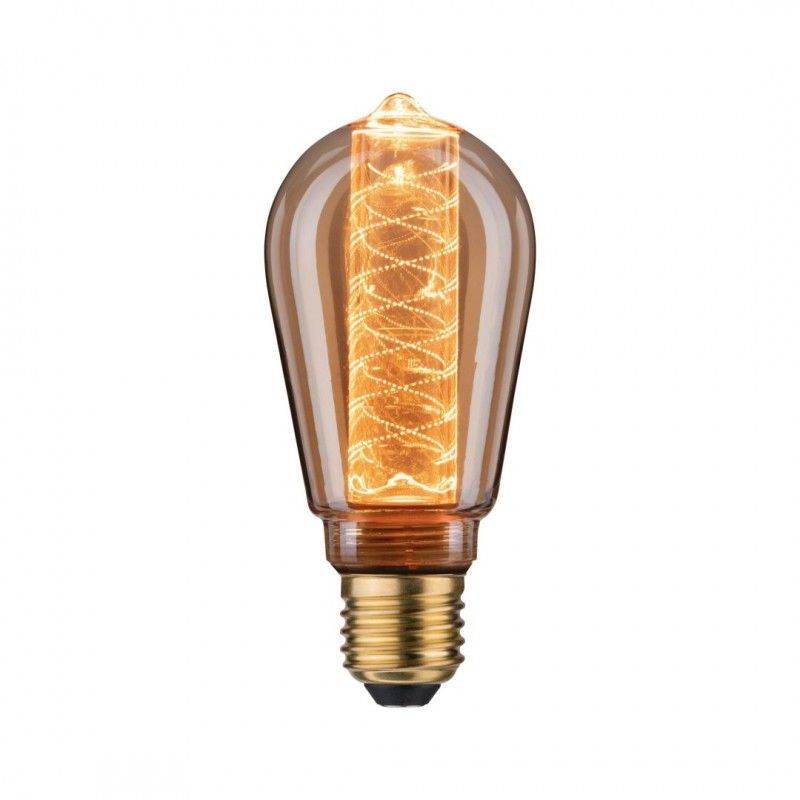 LED Vintage žárovka ST64 Inner Glow 4W E27 zlatá s vnitřní spirálou - PAULMANN
