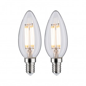 LED Filament svíčka 2x4,5W E14 2.700K teplá bílá - PAULMANN