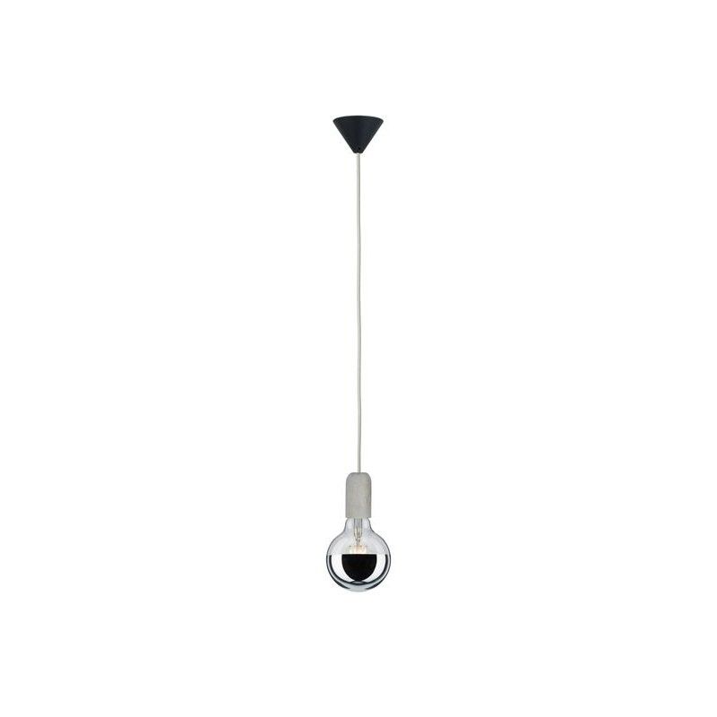 Závěsné svítidlo Vintage E27 šedá / černá / beton 503.32 - PAULMANN