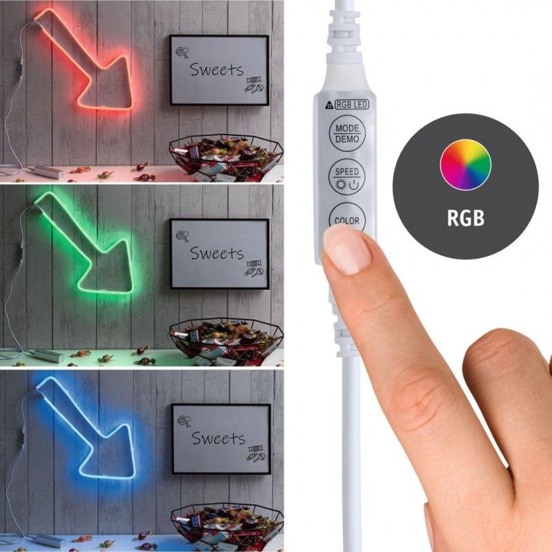 Neon Colorflex USB Strip 1m 5W RGB USB-konektor - PAULMANN