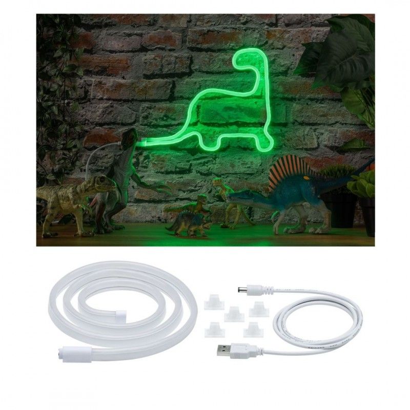 Neon Colorflex USB Strip Green 1m 4,5W 5V zelená/bílá umělá hmota - PAULMANN