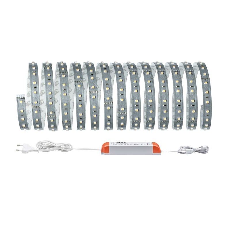 LED pásek MaxLED 500 - základní sada 5 m denní bílá, stříbrnošedá 706.05 - PAULMANN