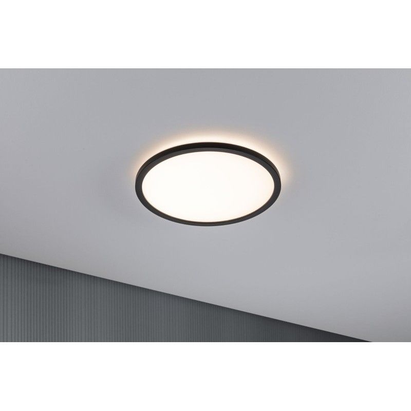 LED Panel Atria Shine kruhové 293mm 3000K černá - PAULMANN