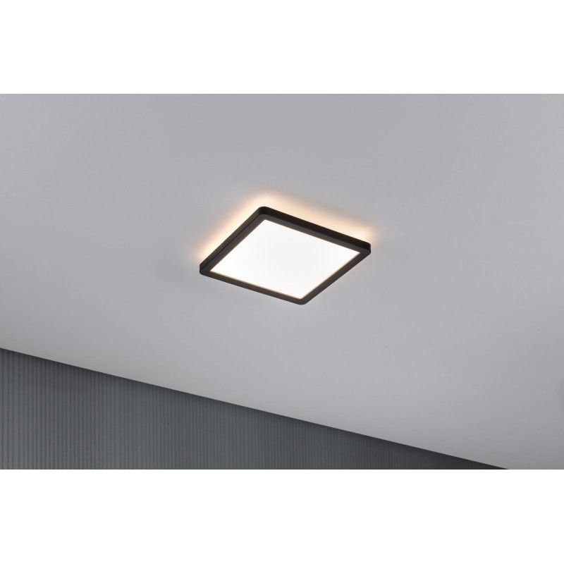 LED Panel Atria Shine hranaté 190x190mm 3000K černá - PAULMANN