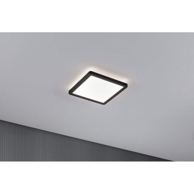 LED Panel Atria Shine hranaté 190x190mm 4000K černá - PAULMANN