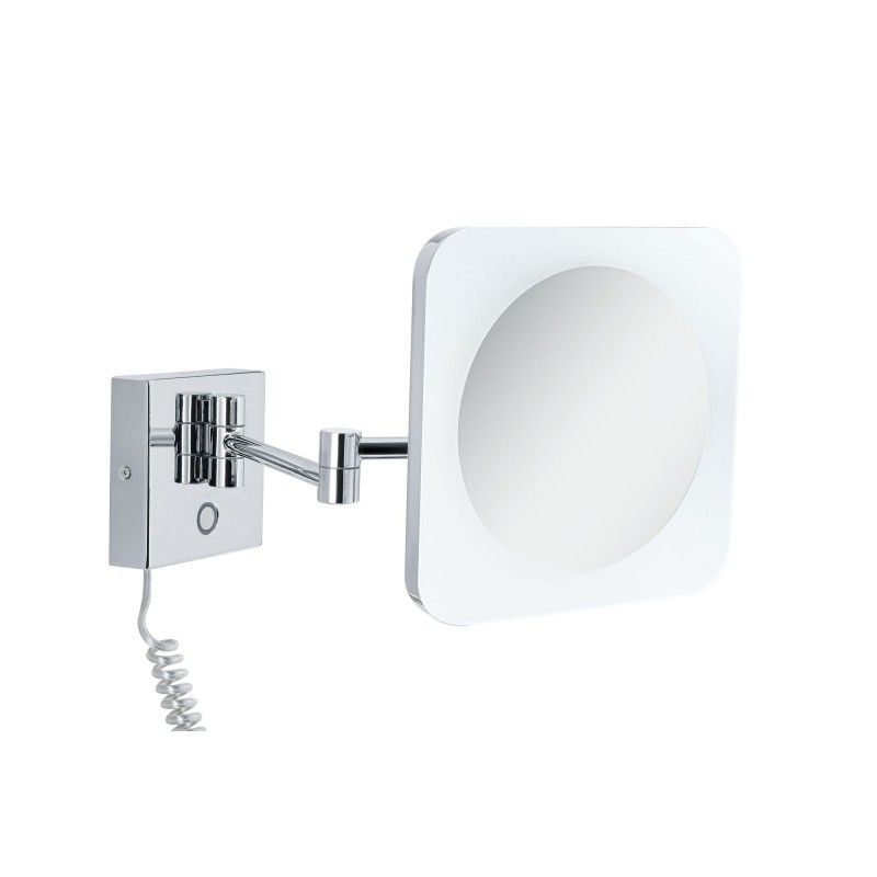 HomeSpa LED kosmetické zrcadlo Jora 3-násobné zvětšení IP44 chrom/bílá/zrcadlo 3,3W měnitelná bílá - PAULMANN