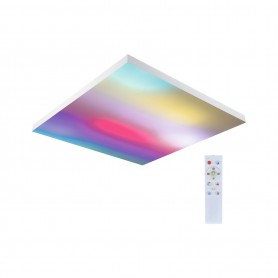 LED Panel Velora Rainbow dynamicRGBW hranaté 595x595mm RGBW bílá - PAULMANN