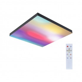 LED Panel Velora Rainbow dynamicRGBW hranaté 450x450mm RGBW černá - PAULMANN