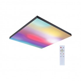LED Panel Velora Rainbow dynamicRGBW hranaté 595x595mm RGBW černá - PAULMANN