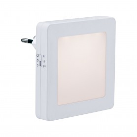 Noční světlo do zásuvky Esby hranaté bílá soumrakový senzor 924.93 - PAULMANN