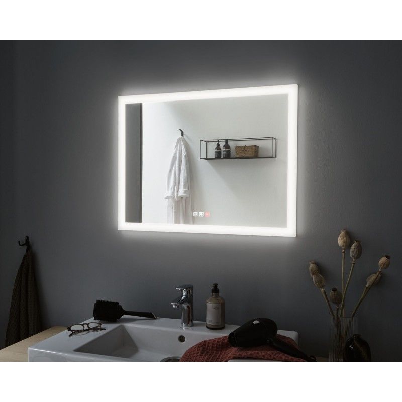 HomeSpa LED zrcadlo s osvětlením Mirra hranaté vyhřívané IP44 80x60 cm 22W WhiteSwitch - PAULMANN