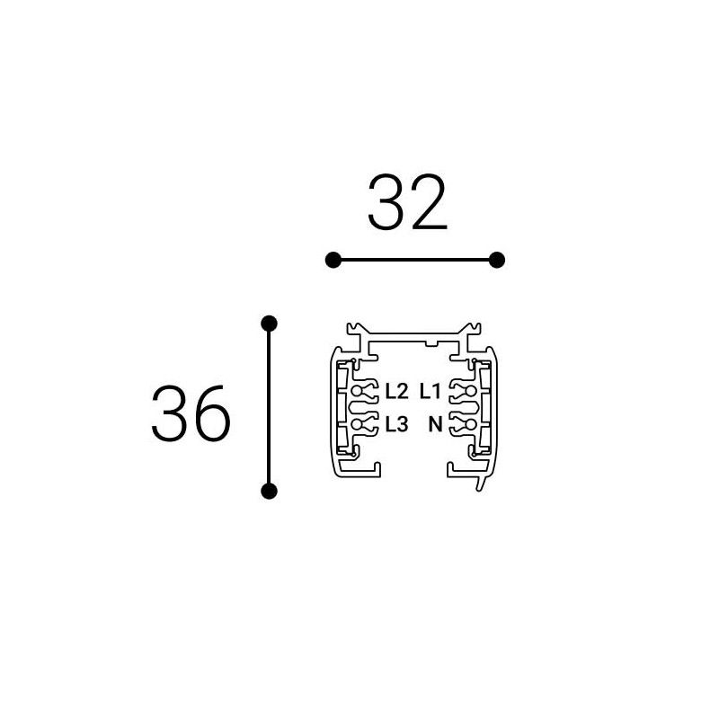 LED2ECO TRACK 2M, B 6360103