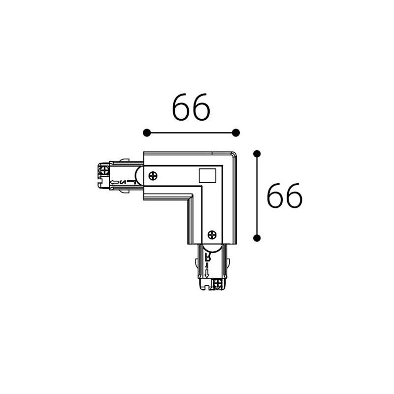 LED2ECO TRACK RIGHT L-FEED, W 6360901