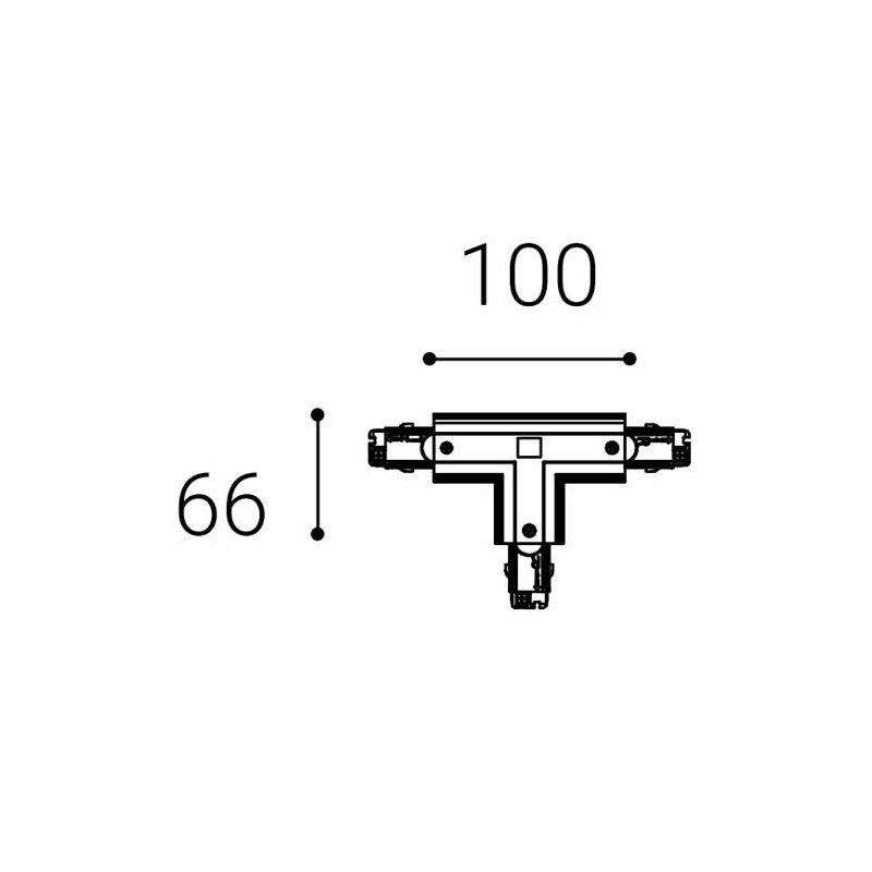 LED2ECO-TRACK RIGHT T-CONNECTOR, W 6361301