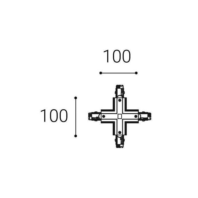 LED2ECO TRACK X-CONNECTOR, W 6361101