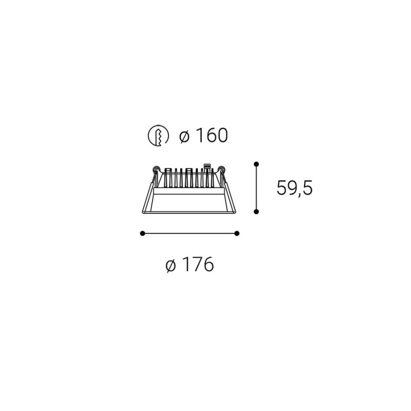 LED2ZETA M, B DIM 25W 4000K 2250643D