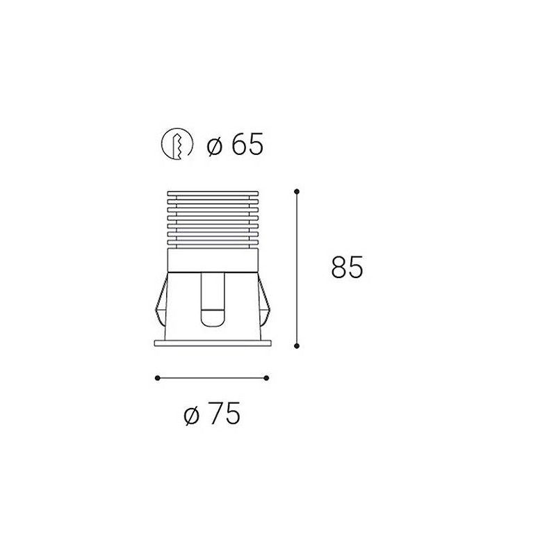 LED2RAY M, W DIM 10W 3000K 2250331DT