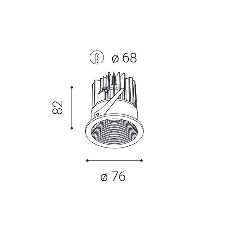 LED2SPLASH, W DIM 7W 3000K 2111031DT