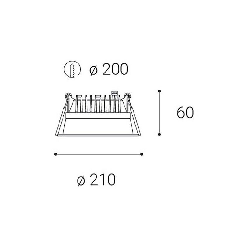 LED2ZETA L, W DIM 25W 3000K 2250731DT