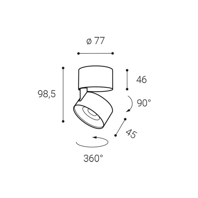 LED2KLIP ON, BW 11W DIM 3000K 11508331DT
